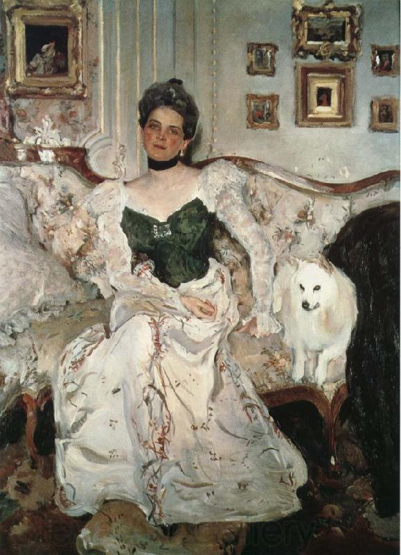 Valentin Serov Ji Ni Yousu Duchess de Beauvoir portrait Spain oil painting art